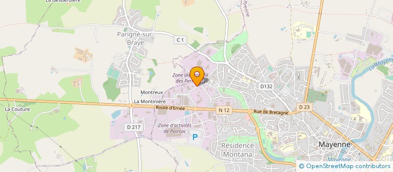 localisation de l'entreprise MONSIEUR LOUIS MANCEAU à MAYENNE