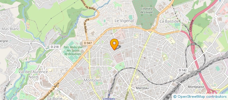localisation de l'entreprise MONSIEUR LOUIS MANIQUET à LIMOGES