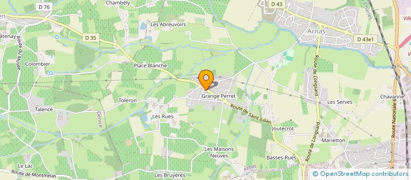 localisation de l'entreprise MONSIEUR LOUIS MARGAND à PORTE-DES-PIERRES-DOREES
