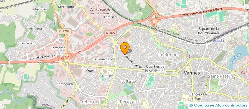 localisation de l'entreprise MONSIEUR LOUIS-MARIAN KINE à VANNES