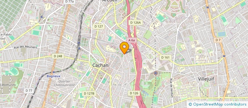 localisation de l'entreprise MONSIEUR LOUIS MARIE ARNAUDEAU  CACHAN