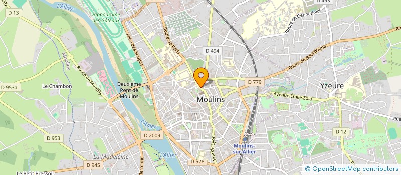 localisation de l'entreprise MONSIEUR LOUIS-MARIE BESSON  MOULINS