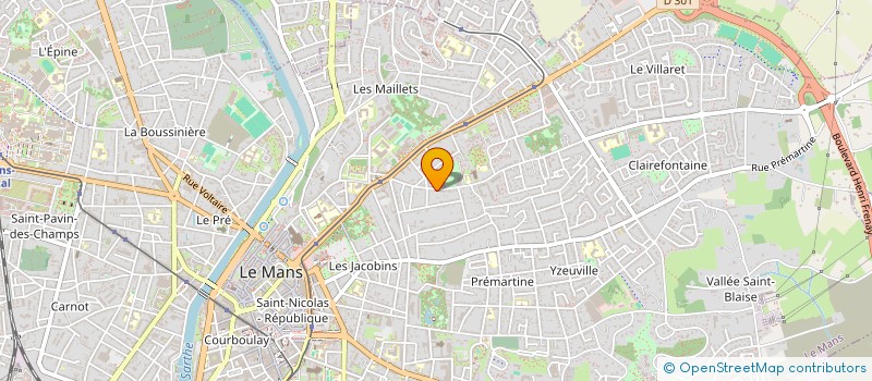 localisation de l'entreprise MONSIEUR LOUIS MARIE COTTEREAU  LE MANS