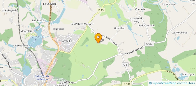 localisation de l'entreprise MONSIEUR LOUIS MARIE DU GARREAU DE LA MECHENIE  SAINT-YRIEIX-LA-PERCHE