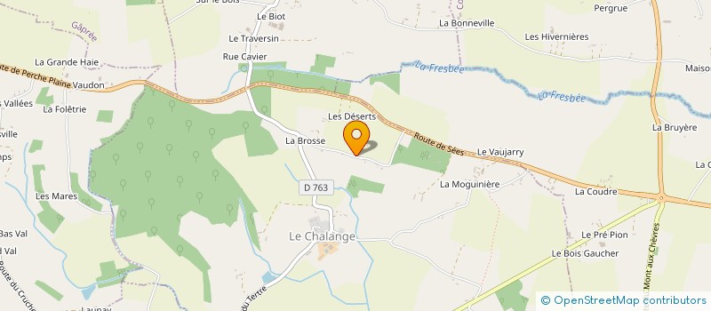 localisation de l'entreprise MONSIEUR LOUIS-MARIE LEBAS à LE CHALANGE
