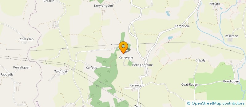 localisation de l'entreprise MONSIEUR LOUIS MARIE LEVEN  QUERRIEN