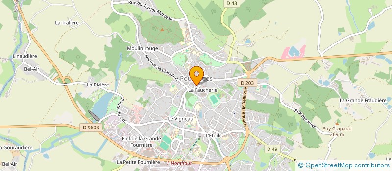 localisation de l'entreprise MONSIEUR LOUIS-MARIE ROTURIER  POUZAUGES