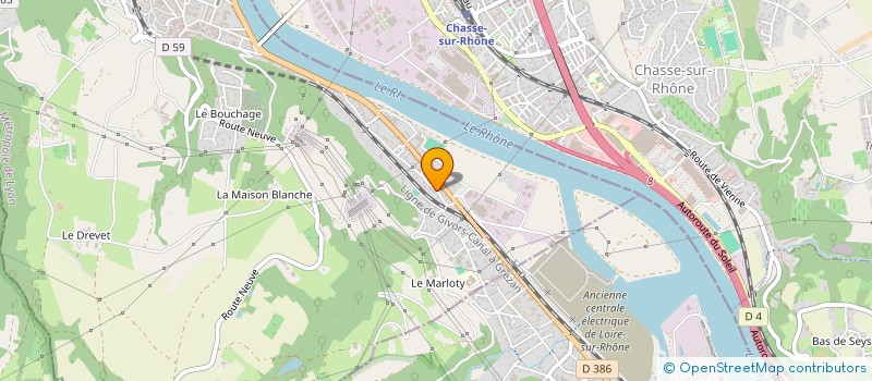 localisation de l'entreprise MONSIEUR LOUIS MARTEL  GIVORS