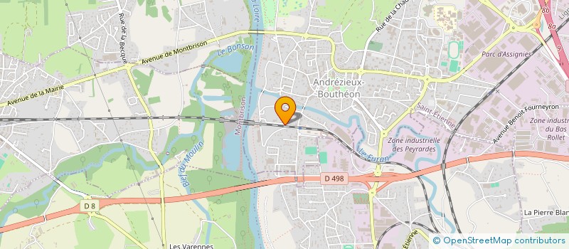 localisation de l'entreprise MONSIEUR LOUIS MARTIN  ANDREZIEUX-BOUTHEON