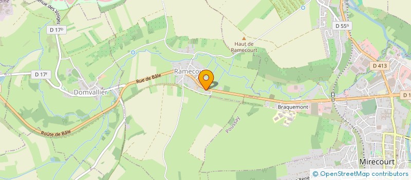 localisation de l'entreprise MONSIEUR LOUIS MARTIN  RAMECOURT