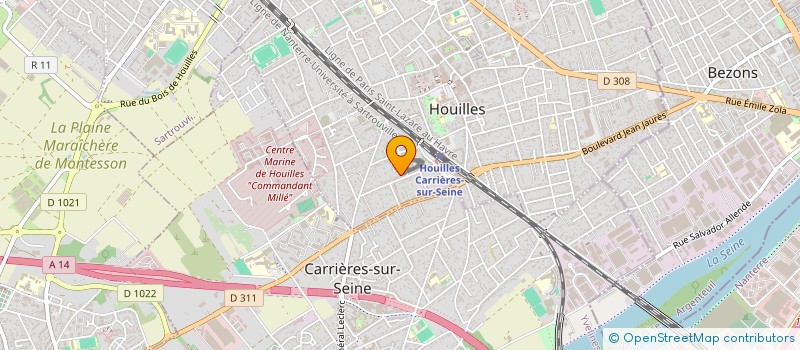 localisation de l'entreprise MONSIEUR LOUIS MARTIN  HOUILLES