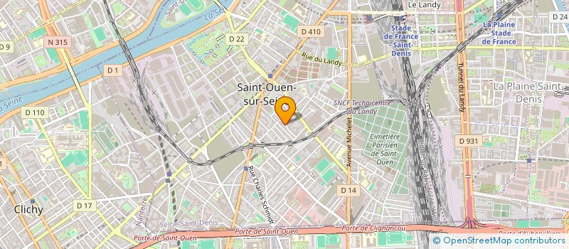 localisation de l'entreprise MONSIEUR LOUIS MARTINS à SAINT-OUEN-SUR-SEINE
