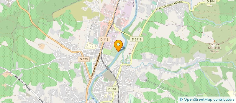 localisation de l'entreprise MONSIEUR LOUIS MARTY  LIMOUX