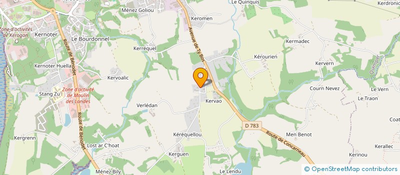 localisation de l'entreprise MONSIEUR LOUIS MASSE  QUIMPER