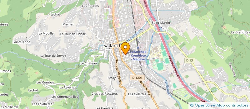 localisation de l'entreprise MONSIEUR LOUIS MASSIS à SALLANCHES