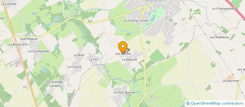 localisation de l'entreprise MONSIEUR LOUIS MATHE  LE BIGNON