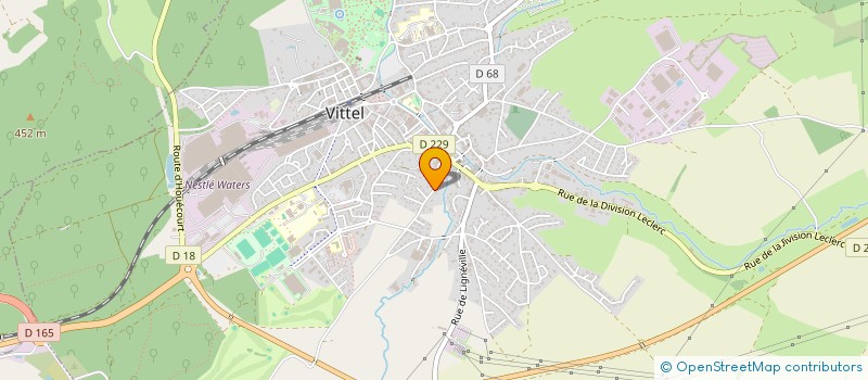 localisation de l'entreprise MONSIEUR LOUIS MATHIEU  VITTEL