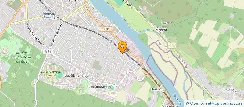 localisation de l'entreprise MONSIEUR LOUIS MATHIEU  VERNON