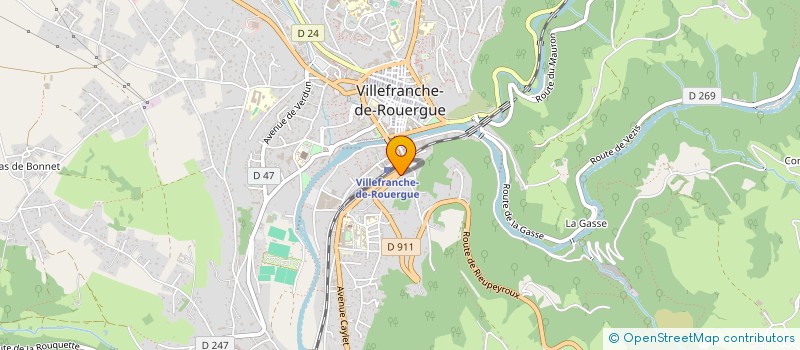 localisation de l'entreprise MONSIEUR LOUIS MATHIEU  VILLEFRANCHE-DE-ROUERGUE