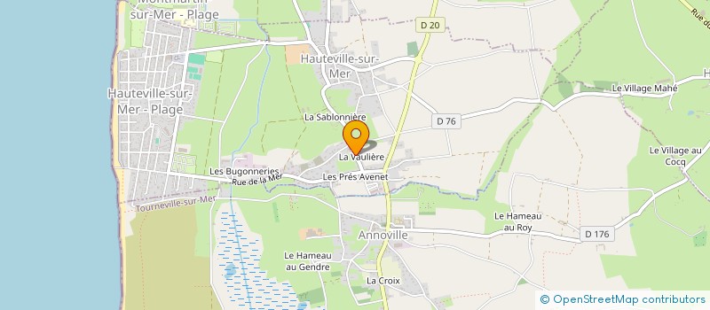 localisation de l'entreprise MONSIEUR LOUIS MAUDOUIT  HAUTEVILLE-SUR-MER