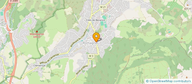 localisation de l'entreprise MONSIEUR LOUIS-MAY JARRIER  ROMAGNAT