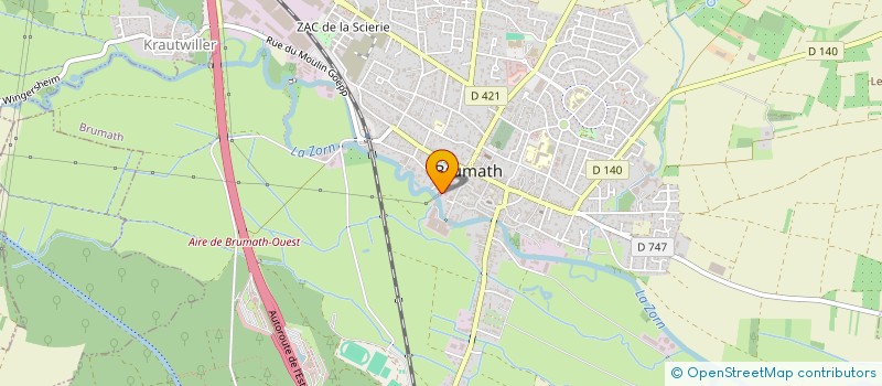 localisation de l'entreprise MONSIEUR LOUIS MEHL  BRUMATH