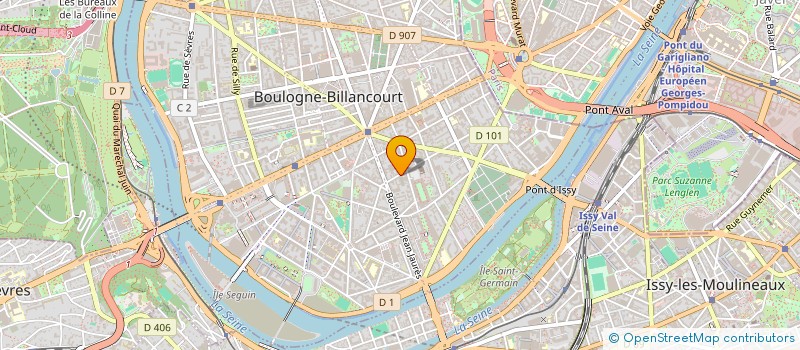 localisation de l'entreprise MONSIEUR LOUIS MERLI à BOULOGNE-BILLANCOURT