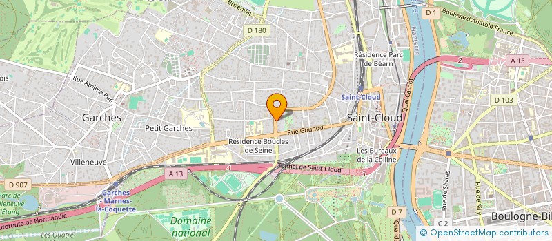 localisation de l'entreprise MONSIEUR LOUIS MESPOULET à SAINT-CLOUD