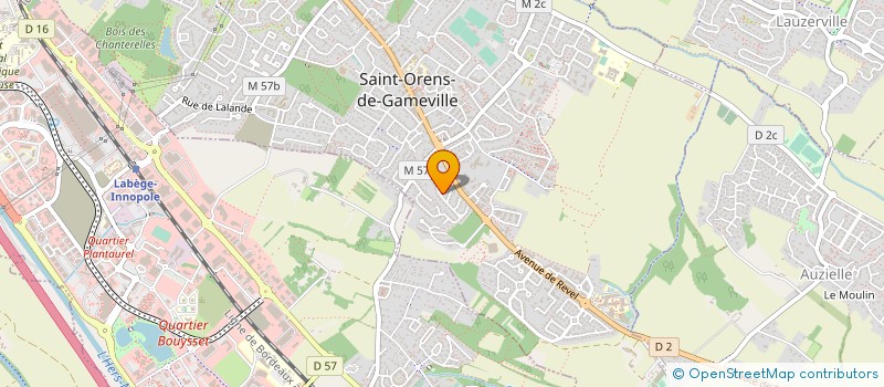 localisation de l'entreprise MONSIEUR LOUIS MIALON à SAINT-ORENS-DE-GAMEVILLE
