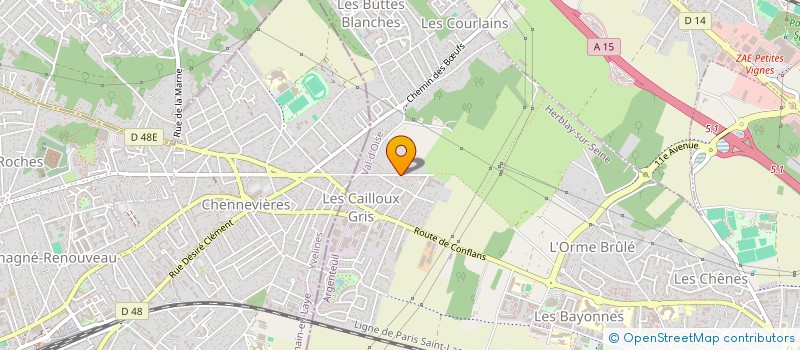 localisation de l'entreprise MONSIEUR LOUIS MICHELET  HERBLAY-SUR-SEINE