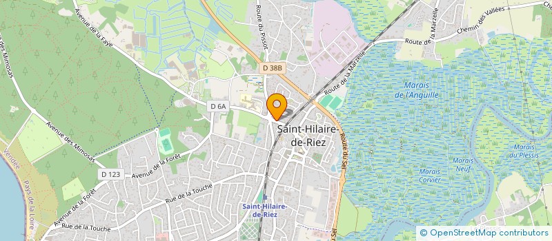 localisation de l'entreprise MONSIEUR LOUIS MILCENDEAU à SAINT-HILAIRE-DE-RIEZ