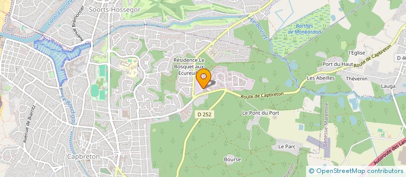 localisation de l'entreprise MONSIEUR LOUIS MILLOT  CAPBRETON