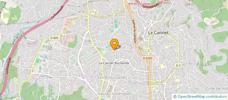 localisation de l'entreprise MONSIEUR LOUIS MIQUELIS à LE CANNET