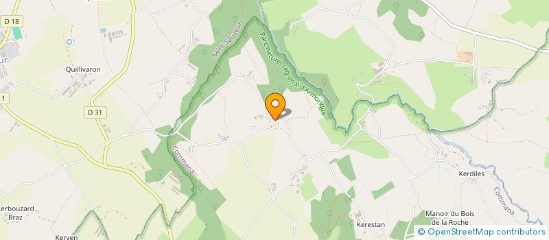 localisation de l'entreprise MONSIEUR LOUIS MOAL  SIZUN