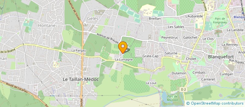 localisation de l'entreprise MONSIEUR LOUIS MONDON  LE TAILLAN MEDOC