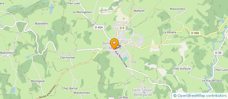 localisation de l'entreprise MONSIEUR LOUIS MONTAGNE à BELLEGARDE-EN-MARCHE
