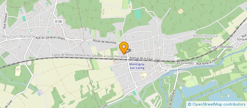 localisation de l'entreprise MONSIEUR LOUIS MOREAU  MONTIGNY-SUR-LOING