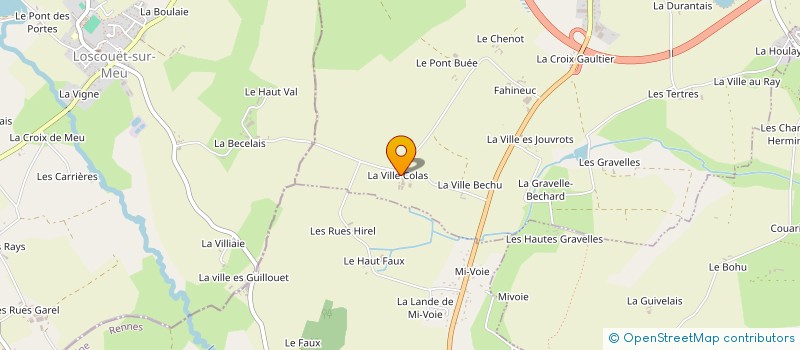 localisation de l'entreprise MONSIEUR LOUIS MOREL  SAINT-MEEN-LE-GRAND