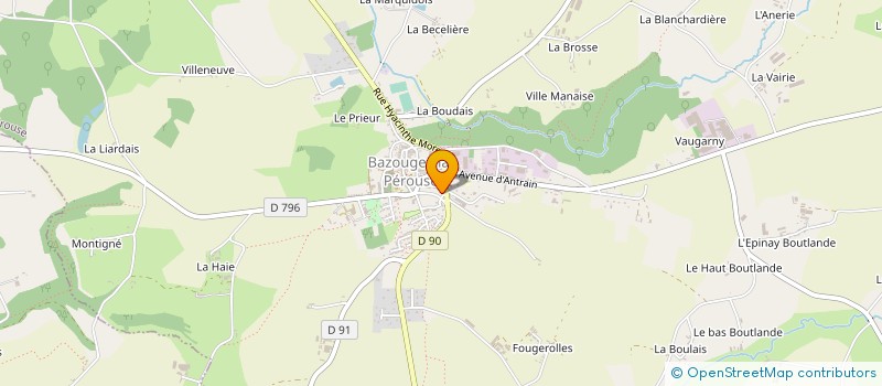 localisation de l'entreprise MONSIEUR LOUIS MOREL  BAZOUGES-LA-PEROUSE