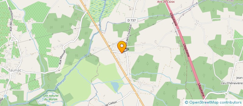 localisation de l'entreprise MONSIEUR LOUIS MORIN  SAINT-LAURENT-D'ARCE