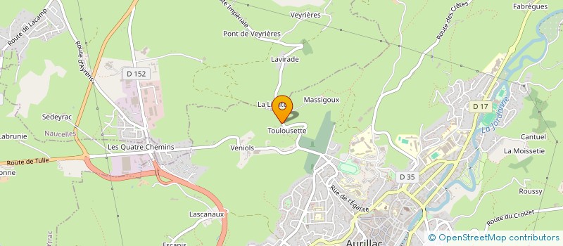 localisation de l'entreprise MONSIEUR LOUIS MORLON à AURILLAC