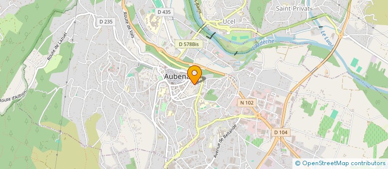 localisation de l'entreprise MONSIEUR LOUIS MOURADIAN à AUBENAS