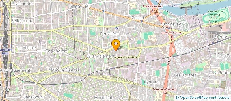 localisation de l'entreprise MONSIEUR LOUIS MOYNE-BRESSAND  VILLEURBANNE