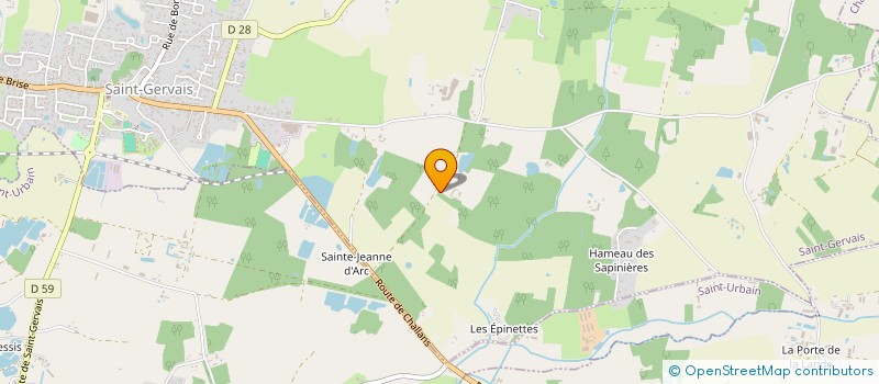 localisation de l'entreprise MONSIEUR LOUIS NAULLEAU  SAINT-GERVAIS