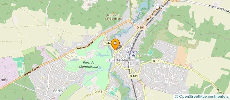 localisation de l'entreprise MONSIEUR LOUIS NICOLAS à LA FERTE-ALAIS