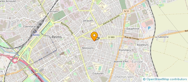 localisation de l'entreprise MONSIEUR LOUIS-NICOLAS CREUSAT  REIMS