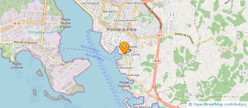localisation de l'entreprise MONSIEUR LOUIS NININE à POINTE A PITRE