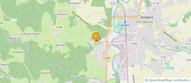 localisation de l'entreprise MONSIEUR LOUIS NOURRISSON  AMBERT