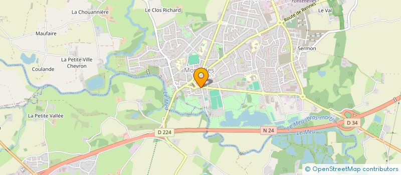 localisation de l'entreprise MONSIEUR LOUIS NOYET  MORDELLES