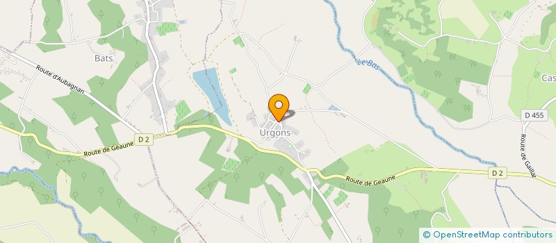 localisation de l'entreprise MONSIEUR LOUIS ORONOTZ  URGONS